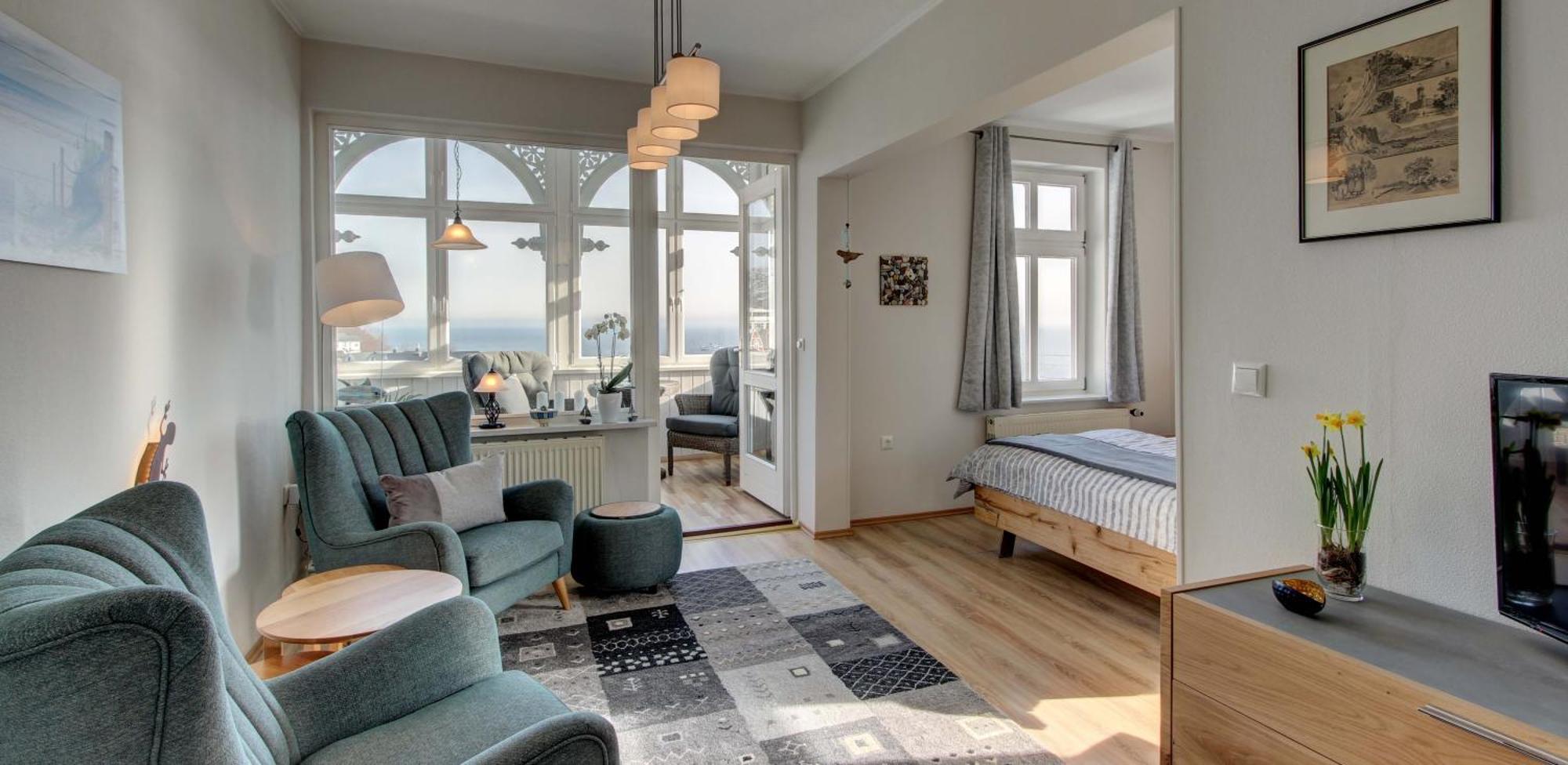 Villa Fernsicht - Wohnung Nr 1 - Mit Meerblick ساسنيتز المظهر الخارجي الصورة